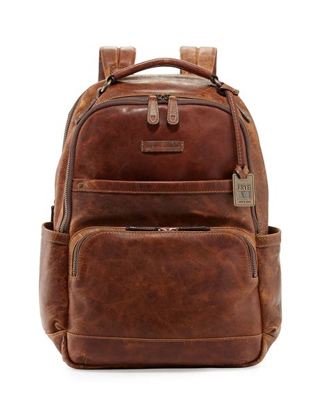 macy's men's leather backpacks.